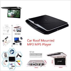 12 1 Hd Monitor Car Roof Mounted Flip Down Mp4 Mp5 Player
