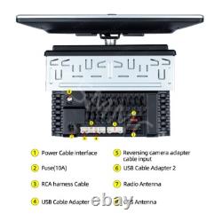 1 DIN Touch Screen Car Stereo Radio Android 12 Player GPS Navigation Wifi Camera