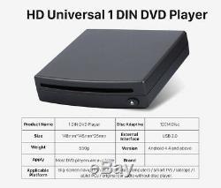 1 Din DVD Player External Android 4.4 Universal Stereo Interface Connect USB