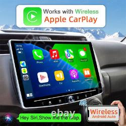 1 Din Touch Screen Car Stereo Radio Android 12 Player GPS Navi Wifi Free Camera