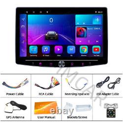 1 Din Touch Screen Car Stereo Radio Android 12 Player GPS Navi Wifi Free Camera