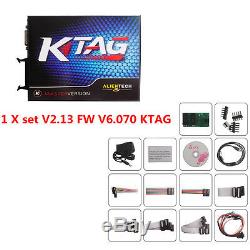 1 Set Latest Hardware V2.13 FW V6.070 KTAG ECU Programming Tool for Car Truck