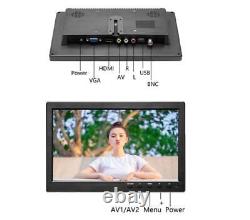 10.1in HD LCD Screen Monitor Computer TV HDMI/VGA/BNC Color Display With Speaker