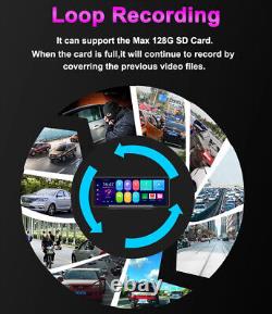 10.26In HD Dual Lens GPS Car DVR Dash Cam Video Recorder Rearview Mirror Camera