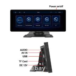 10.26in Touch Screen Portable Car Radio For Wireless Apple CarPlay Android Auto