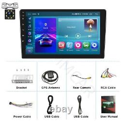 10IN For Apple Carplay Android 13 Car Stereo GPS Navi Radio Wifi With Camera