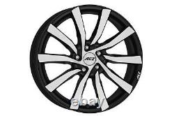 18 AEZ REEF MATTE BLACK POLISHED FACE ALLOY WHEELS ONLY BRAND NEW 5x120 RIMS