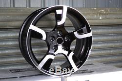 18 inch MOD JAERO 5x120 BLACK 5 stud BMW Acura alloy wheels