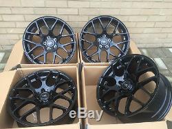 19 Alloy Wheels And Tyres Black Vw Tansporter T5 T6 Gl Gle Glc X5 X4 X3 Bmw