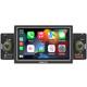 1din 5in Car Mp5 Player Stereo Radio Bluetooth Fm Tf Usb Android Auto Head Unit