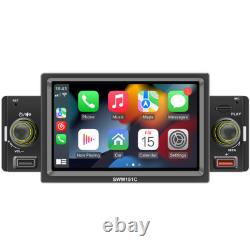 1Din 5in Car MP5 Player Stereo Radio Bluetooth FM TF USB Android Auto Head Unit
