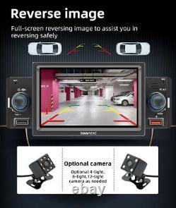 1Din 5in Car MP5 Player Stereo Radio Bluetooth FM TF USB Android Auto Head Unit