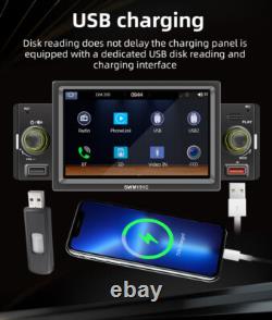 1Din 5in Car MP5 Player Stereo Radio Bluetooth FM TF USB Android Auto Head Unit