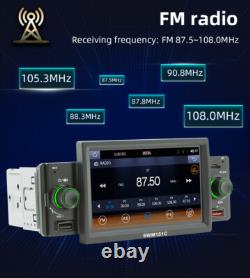 1Din 5in Car MP5 Player Stereo Radio Bluetooth FM TF USB Android Auto Head Unit