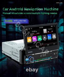 1Din Bluetooth Car MP5 Player Radio Stereo Mirrorlink GPS Navi WIFI Android Auto