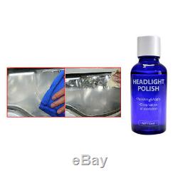 1x 30ML 9H Headlight Cover Len Restorer Repair Liquid Polish Cleaner Accessories