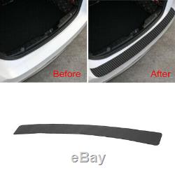 1x Black Carbon Fiber Car Rear Bumper Protector Corner Trim Sticker Accessories