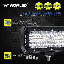 2×7 inch 120W CREE 40 LEDs Driving Work Light Spot light Offroad Truck Car Lamp