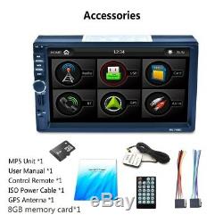 2-DIN 7 inch Touch Car Auto MP5 Player with GPS Bluetooth RDS Radio Stereo AUX