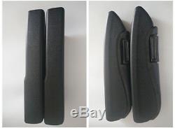 2 X Adjustable High Quality PU Leather Car Caravan Seat Armrest Console Arm Rest