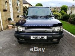 2001 Range Rover P38 2.5 Dhse (bmw Diesel) Auto Blue Service History Great 4x4