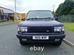 2001 Range Rover P38 4.0 Hse Auto Oslo Blue Full M. O. T Only 103k F. S. H Great 4x4