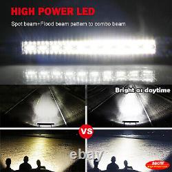 22/32/42Inch LED Work Light Bar Flood Spot Combo Offroad Truck SUV Boat Lamp