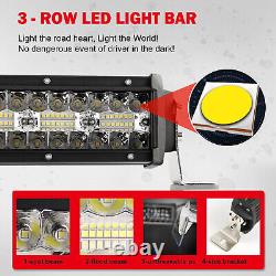 22/32/42Inch LED Work Light Bar Flood Spot Combo Offroad Truck SUV Boat Lamp
