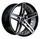 22 Axe Ex20 Alloy Wheels 5x120 Fits Range Rover Vogue Sport Discovery Black Pol