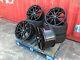 22 Black Spyder Alloy Wheels For New Audi Q7 Mercedes Ml Gl Bentley With Tyres