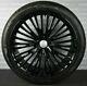 22 Lenso Land Rover Range Rover Sport Alloy Wheels Black With Tyres Four