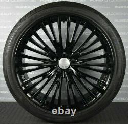 22 Lenso Land Rover Range Rover Sport Alloy Wheels BLACK With Tyres FOUR