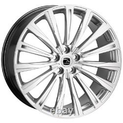 22hawke chayton silver alloy wheels fits range rover sport discovery vogue