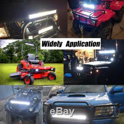 23Inch 144W 5D Lens CREE LED Combo Offroad Driving Light Bar Truck Lamp + Wiring