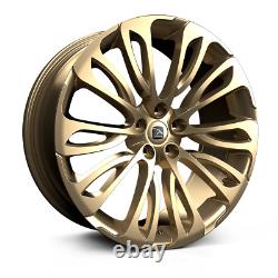 23hawke halcyon light gold alloy wheels range rover sport discovery vogue