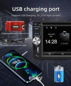 2DIN MP5 Player DVD Player Carplay Android Auto Radio Bluetooth FM USB For Cars