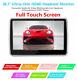 2pcs Touch Screen Lcd Headrest Dvd Player Ir Remote Controller Game Disc Usb