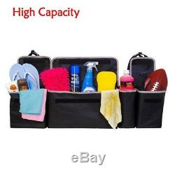 2in1 Car Trunk Accessories Multi-use Organizer Backseat Storage Bag Oxford Cloth