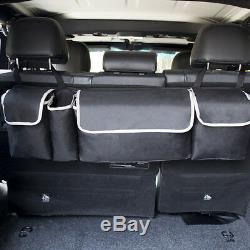 2in1 Car Trunk Accessories Multi-use Organizer Backseat Storage Bag Oxford Cloth