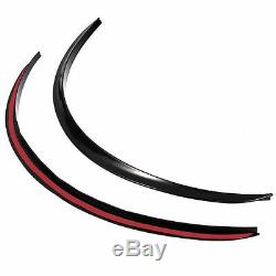 2pcs Wheel Arch Guard Trim / Wheel Arch Protector Universal Soft Rubber Black