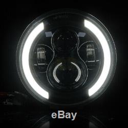 2x 7 Inch Approved LED Headlight for LAND ROVER DEFENDER TD4 TD5 90 110 UK