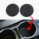 2x Black Car Vehicle Water Cups Slot Non-slip Carbon Fiber Look Mat Accessories