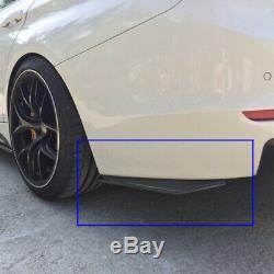 2x Car Rear Lip Bumper Spoiler Canard Diffuser Wrap Angle Splitter Anti-crash CV