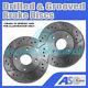 2x Drilled And Grooved 5 Stud 297mm Vented Oe Quality Brake Discs(pair) D G 933