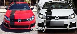 3X Fashion Decal Vinyl Graphics Stripe Stickers+Letter for Car Roof Trunk Door