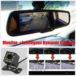 4.3 Auto Dimming Rear View Mirror Monitor LCD Color +Intelligent Dynamic Camera