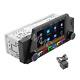 4.7in 1 Din Stereo Car Radio Bt Fm Dual Usb For Apple Carplay Mirror Link Camera