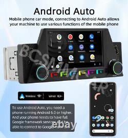 4.7in 1 Din Stereo Car Radio BT FM Dual USB For Apple CarPlay Mirror Link Camera