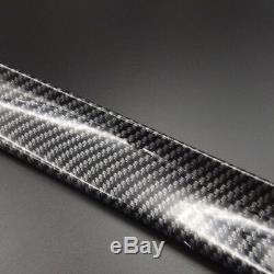 4.9ft 3D Carbon Fiber Car Rear Wing Lip Spoiler Tail Trunk Roof Trim Luxury Kit