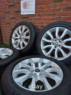 4 X Genuine Landrover Range rover Discovery 20 inch alloy wheels and tyres